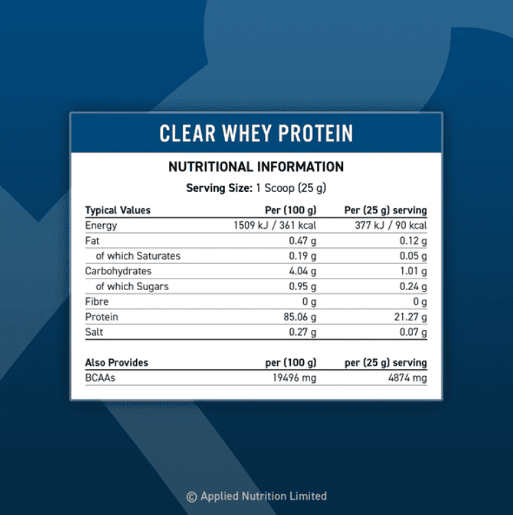 Clear Whey Applied Nutrition + Creatina NB 300 grs + Shaker V&M