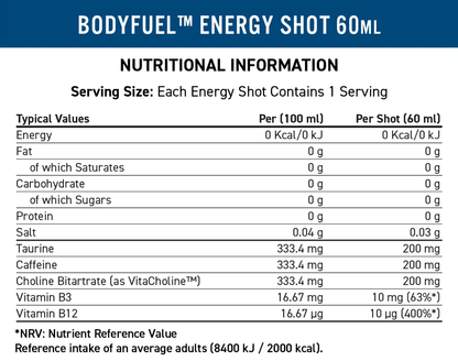 Shot de energia Bodfyuel