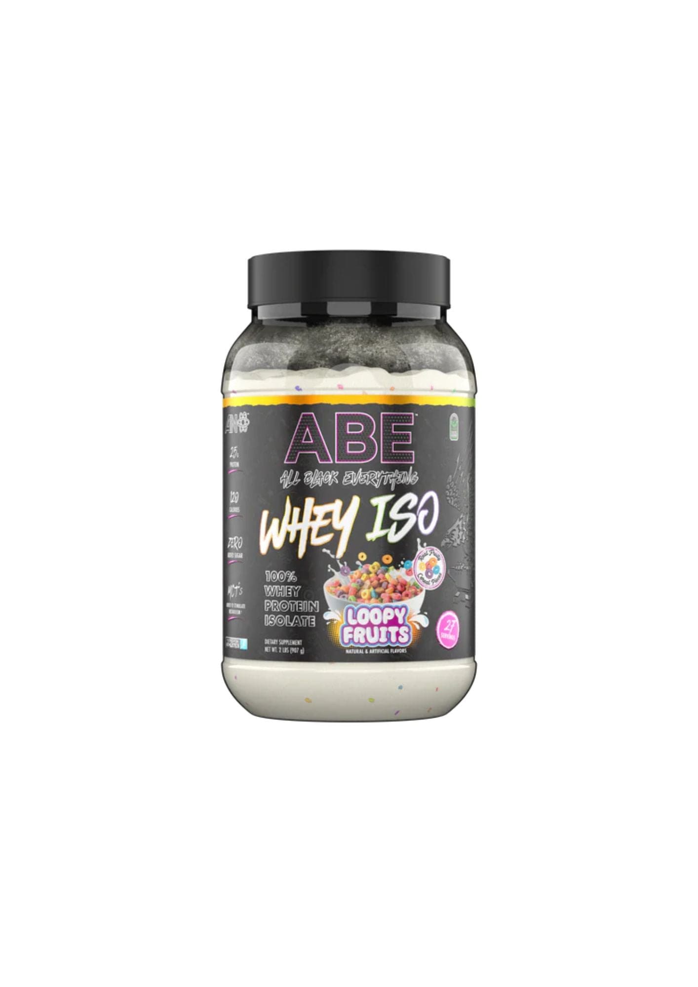 All Black Everything ABE ISO Whey Protein Powder Whey Isolate 2lb