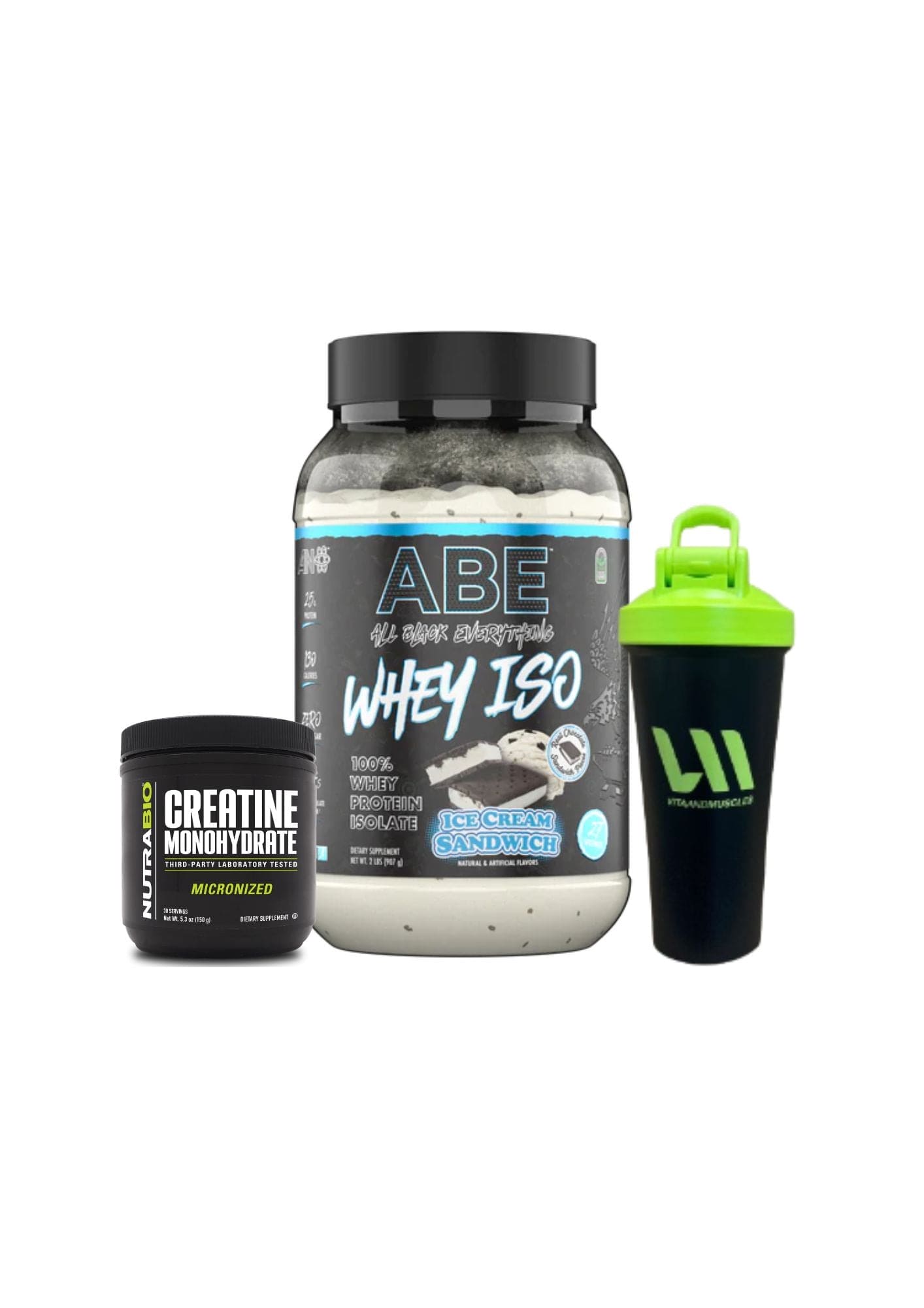 ABE ISO 2 libras + Creatina NB 150 gramos + Shaker