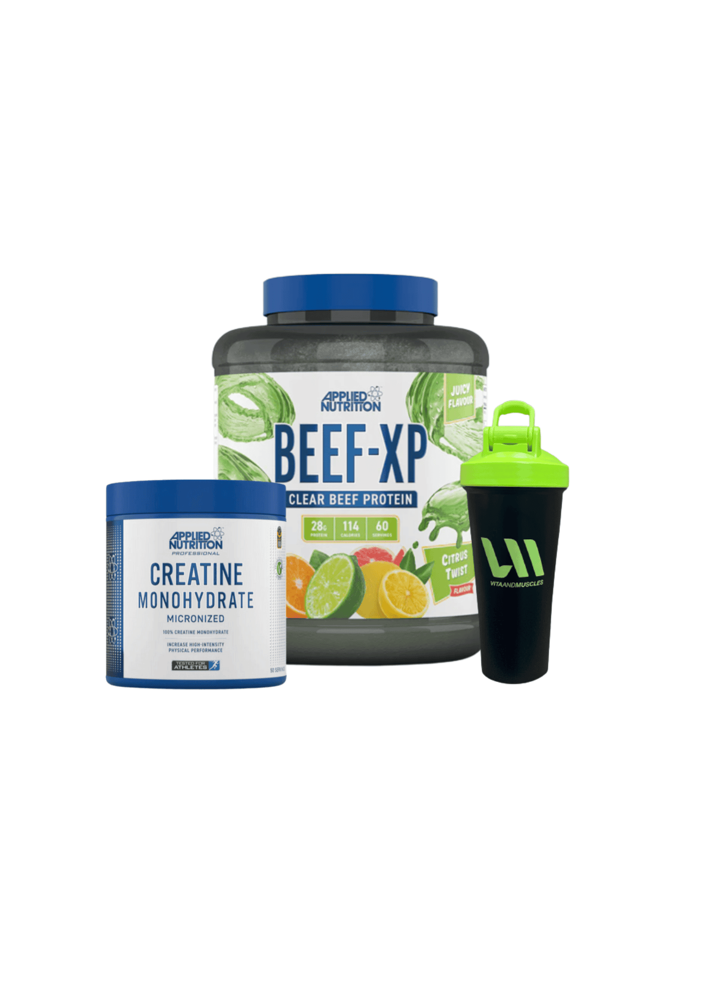 Applied Nutrition Beef Protein 1.8kg + Creatina 250 grs + Shaker vm