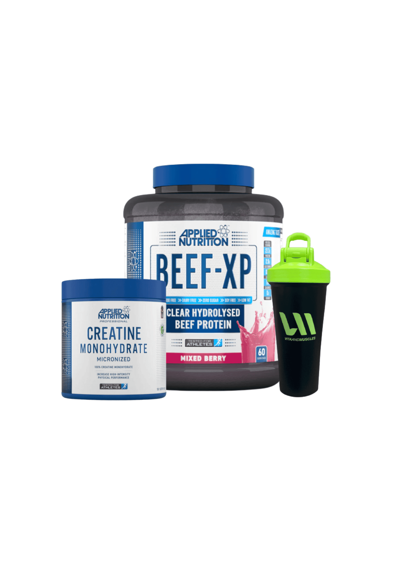 Applied Nutrition Beef Protein 1.8kg + Creatina 250 grs + Shaker vm