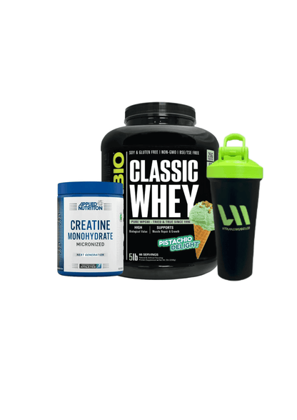 Proteina 5LB Nutrabio + Creatina 500 grs + Shaker VM