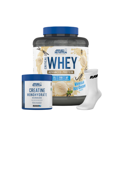 Critical Whey 2KG + Creatina 250 grs + Calcetines RAW