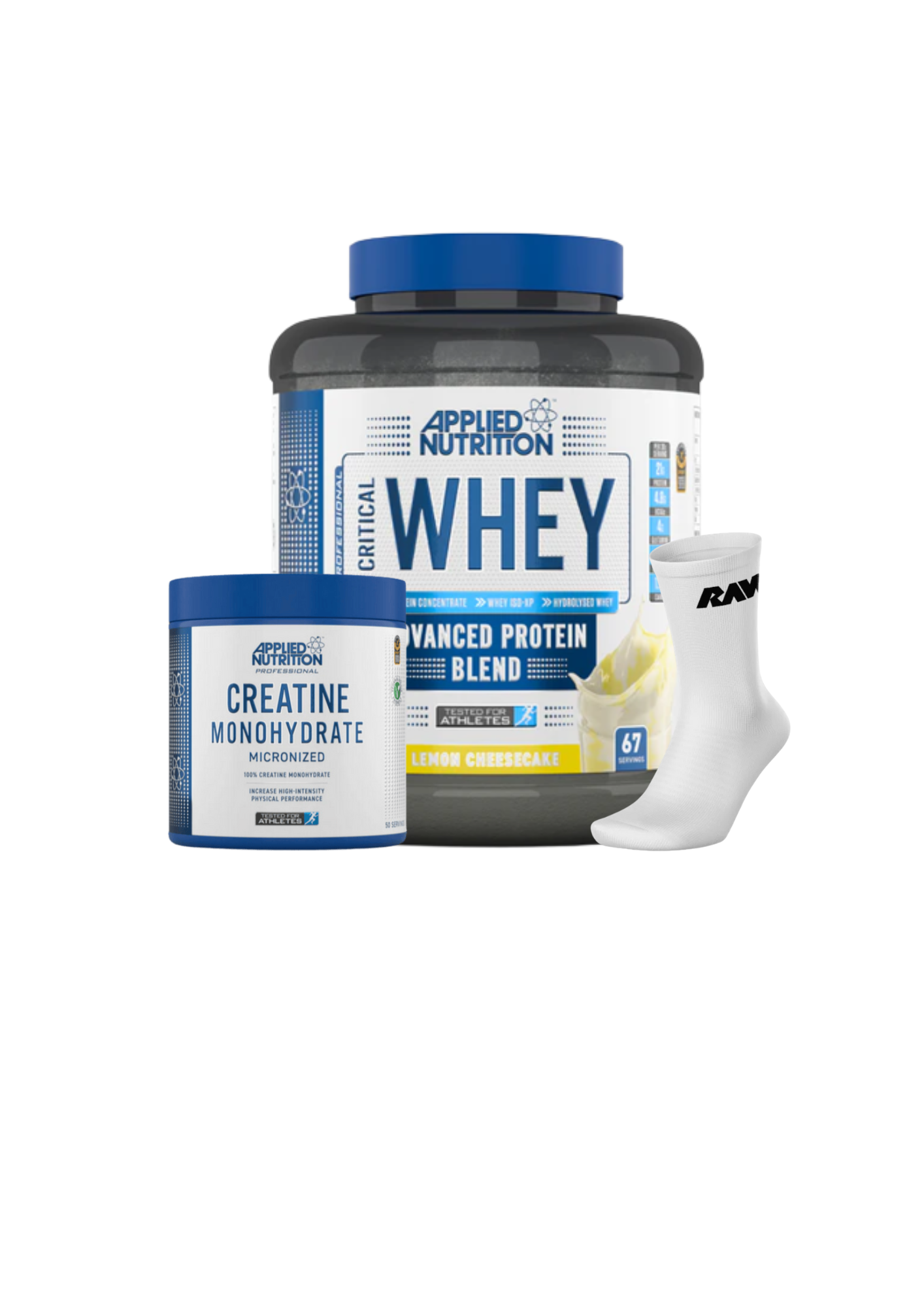 Critical Whey 2KG + Creatina 250 grs + Calcetines RAW