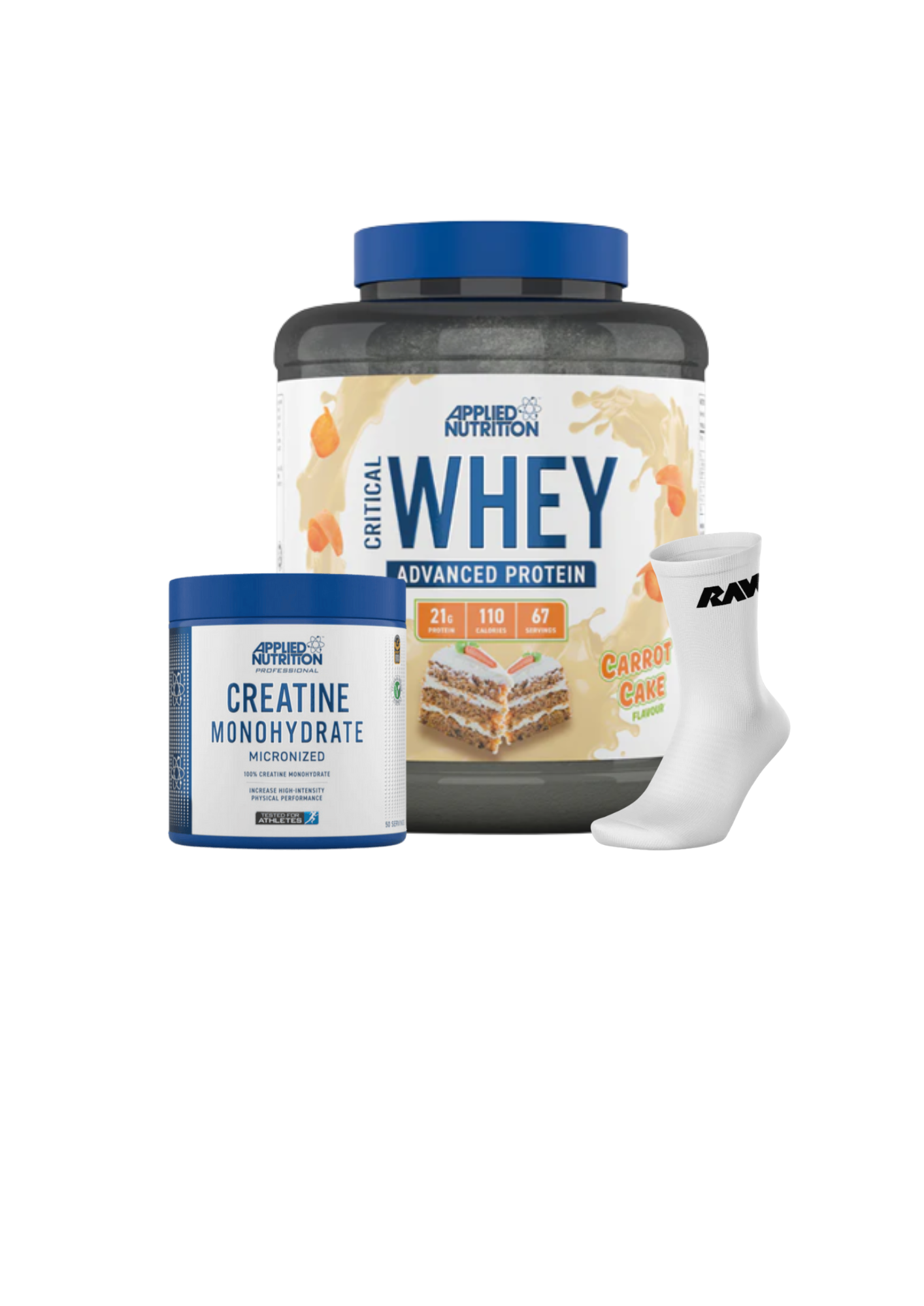 Critical Whey 2KG + Creatina 250 grs + Calcetines RAW