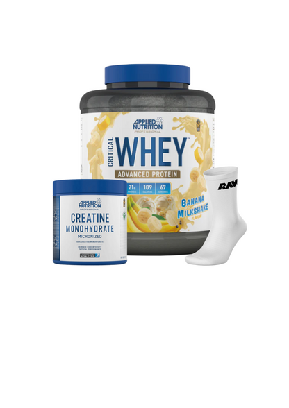 Critical Whey 2KG + Creatina 250 grs + Calcetines RAW