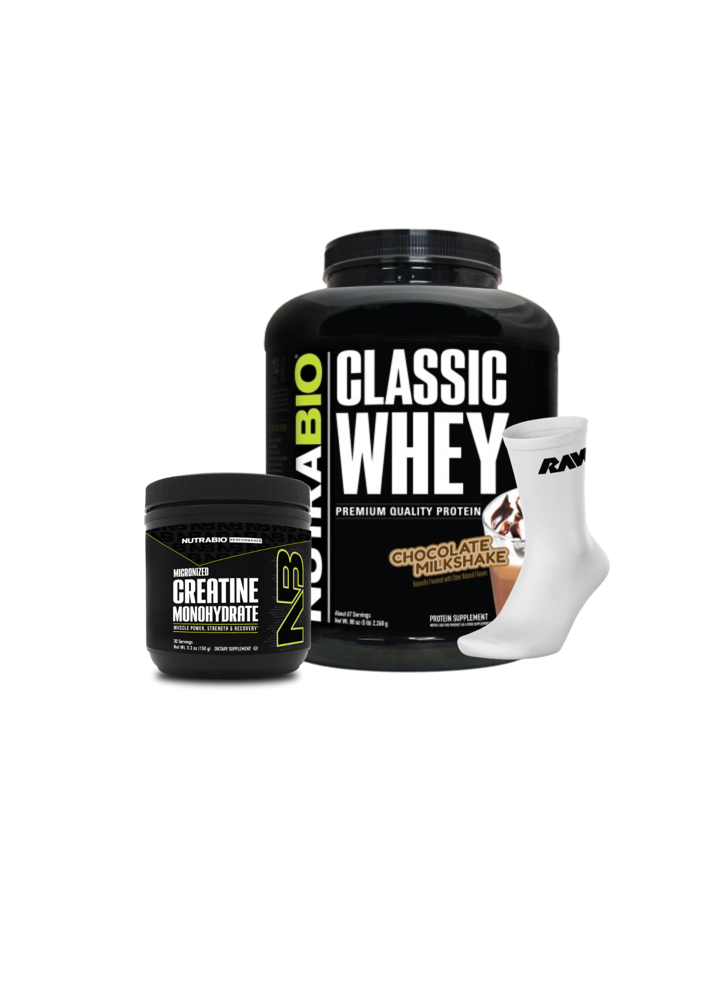 Classic Whey 5LB + Creatina 150 grs + Calcetines RAW