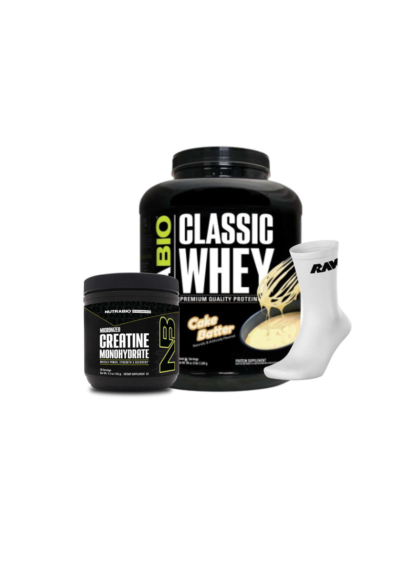 Classic Whey 5LB + Creatina 150 grs + Calcetines RAW