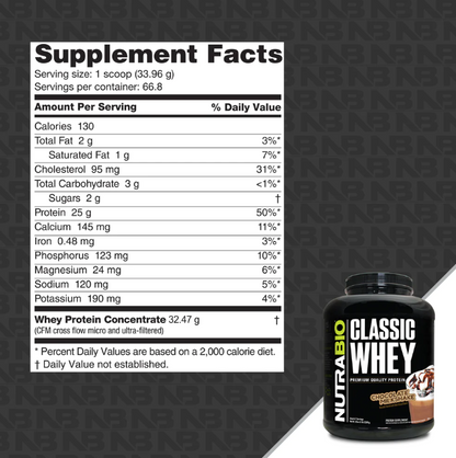 Classic Whey Nutrabio 5 Libras