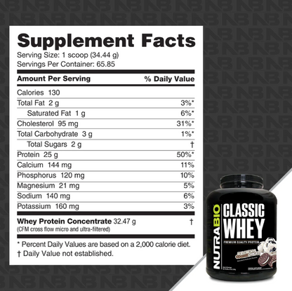 Classic Whey Nutrabio 5 Libras