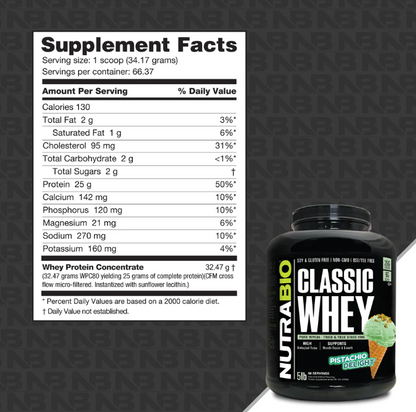 Classic Whey Nutrabio 5 Libras