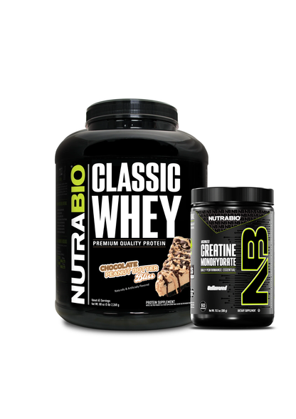 Proteina Nutrabio 5 lbs + Creatina 300 grs + Shaker VM