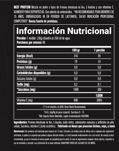 Proteina Beef Pro Loading Up 60 Serv